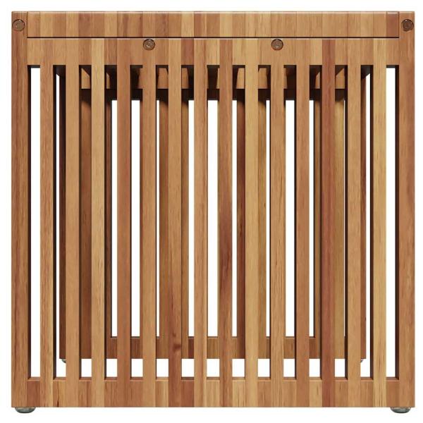 Garten Beistelltisch 45x42,5x45 cm Massivholz Teak