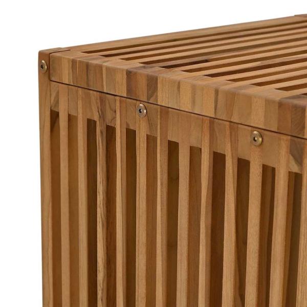 Garten Beistelltisch 45x42,5x45 cm Massivholz Teak