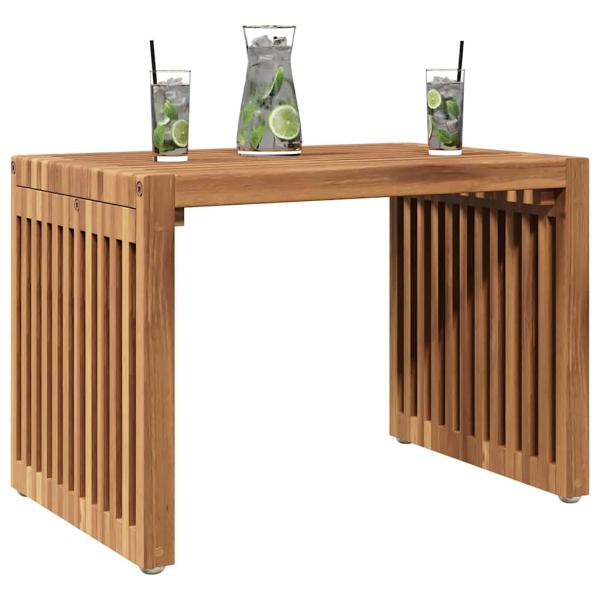 Gartentisch 50x32.5x35 cm Teak Massivholz