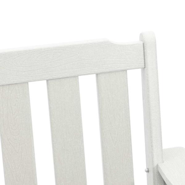 Gartenstühle 2 Stück Weiß HDPE