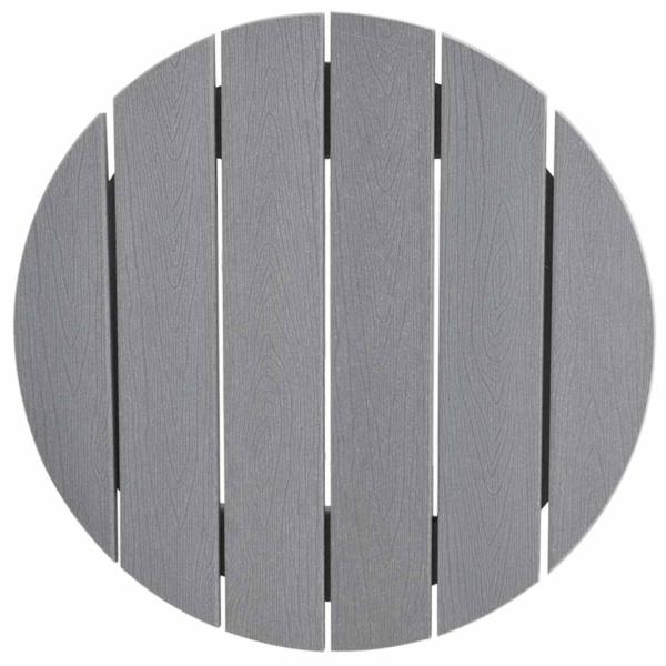 Bartisch Hellgrau 55x55x107 cm HDPE