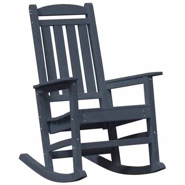 Garten Schaukelstuhl Marineblau 70x92x108 cm HDPE