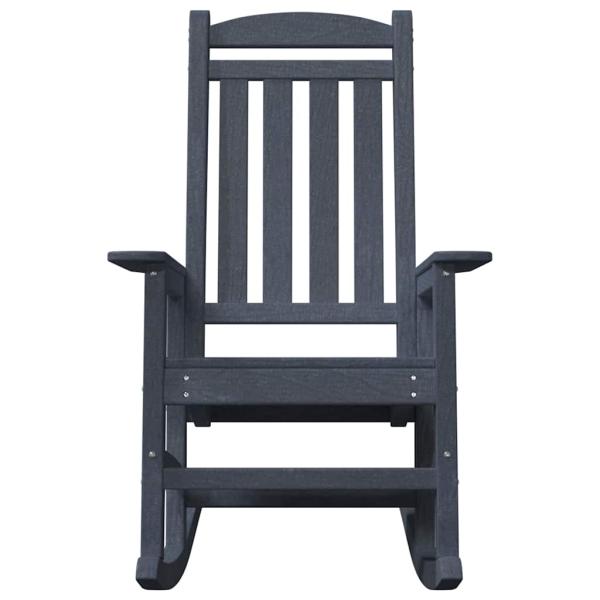 Garten Schaukelstuhl Marineblau 70x92x108 cm HDPE