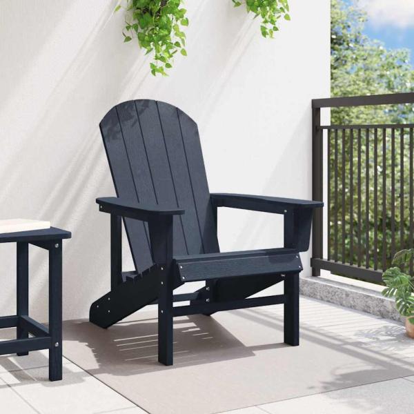 Adirondack-Stuhl Marineblau 74x82x91 cm HDPE