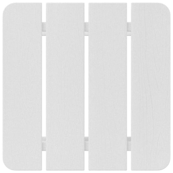 Adirondack Beistelltisch Weiß 38x38x45 cm HDPE