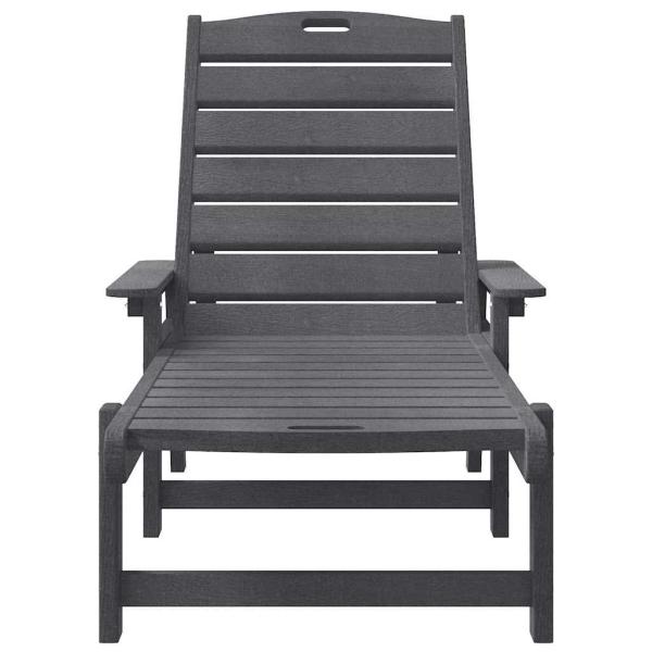 Sonnenliege Hellgrau 53x162x98.5 cm HDPE