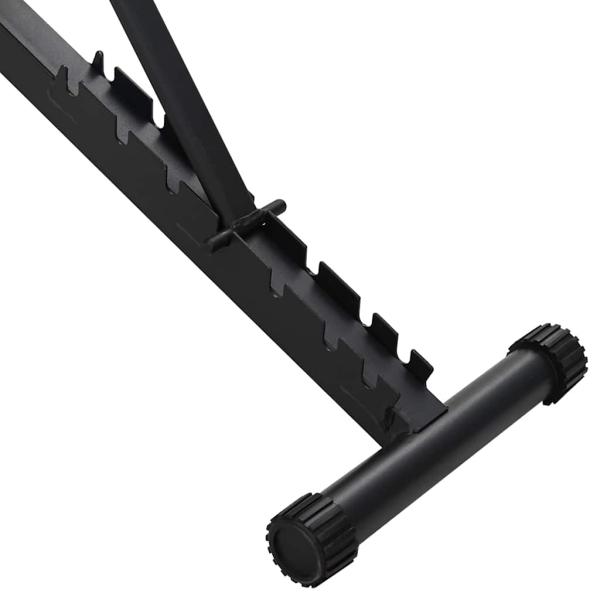 verstellbare Gewichtsbänke mit Widerstandsbändern 150 kg Schwarzer Stahl