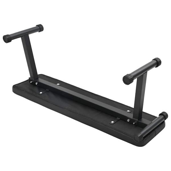 Klappbare Gewichtsbank 100 kg Schwarz 107x27x41 cm Stahl