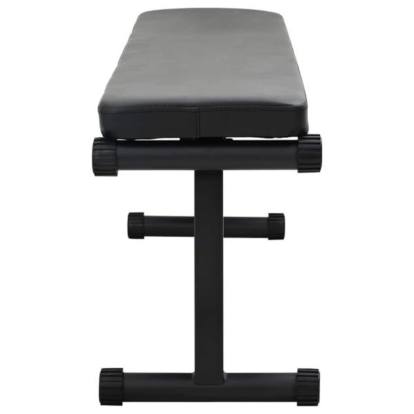 Klappbare Gewichtsbank 100 kg Schwarz 107x27x41 cm Stahl