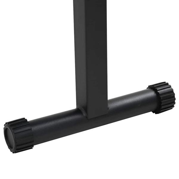 Klappbare Gewichtsbank 100 kg Schwarz 107x27x41 cm Stahl