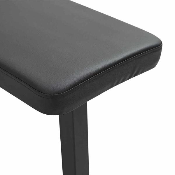 Klappbare Gewichtsbank 100 kg Schwarz 107x27x41 cm Stahl