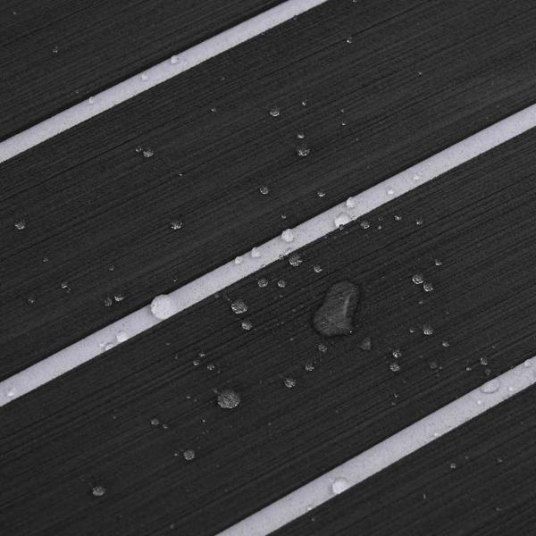 Bootsboden Selbstklebend Dunkelgrau & Weiß 240x90 cm EVA-Schaum