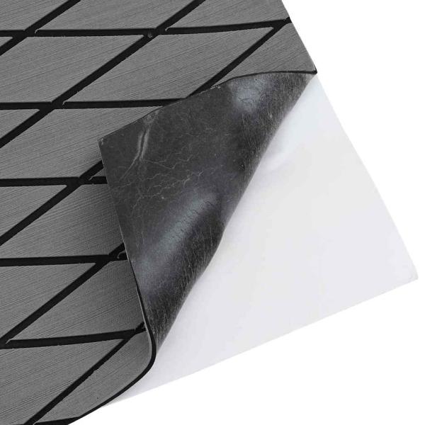 Bootsboden Selbstklebend Hellgrau & Schwarz 190x70 cm EVA Schaum