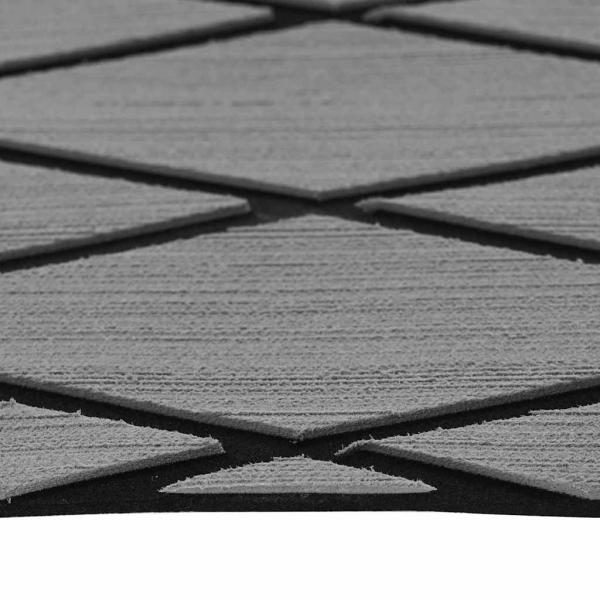 Bootsboden Selbstklebend Hellgrau & Schwarz 190x70 cm EVA Schaum