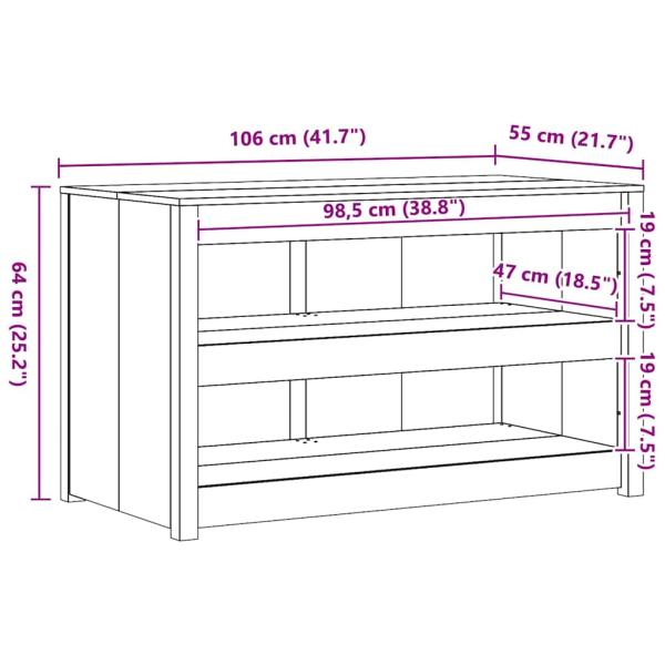 Outdoor Küchenschrank 106x55x64 cm aus massivem Douglas
