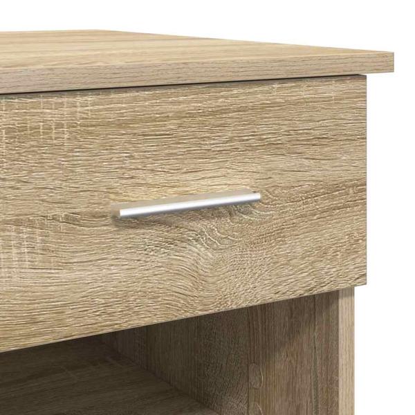 Schreibtisch mit Stauraum Sonoma Eiche 90x49.5x75 cm Holzwerkstoff