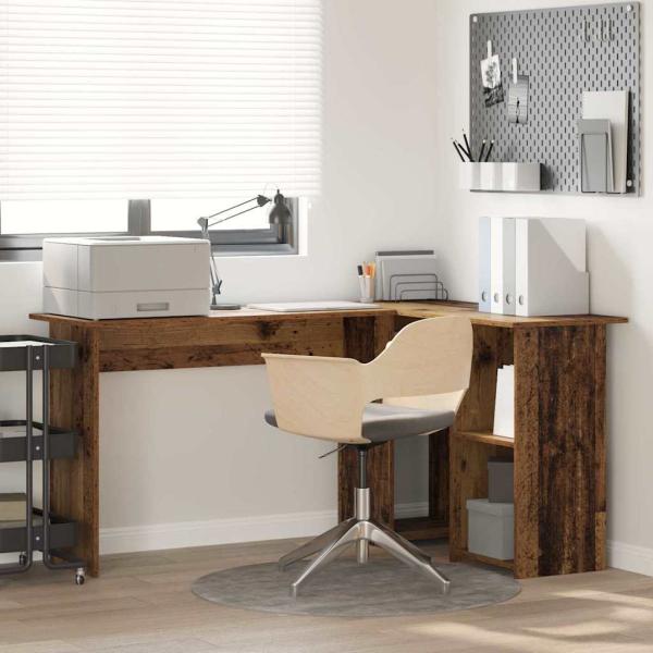 ARDEBO.de - Alter Holz Computertisch Altes Holz Holzwerkstoff Mittel