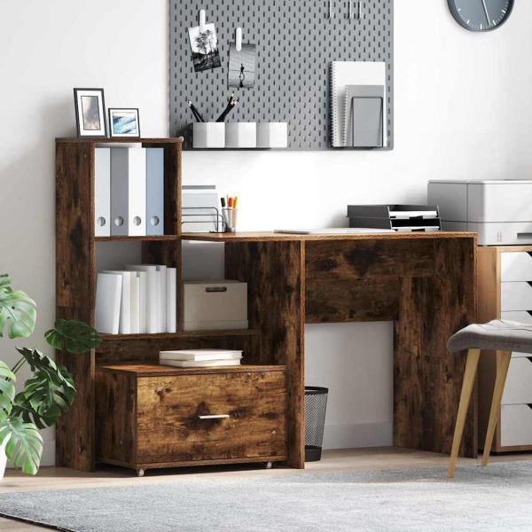 ARDEBO.de - Schubladenschrank Geräucherte Eiche MDF mit Furnier