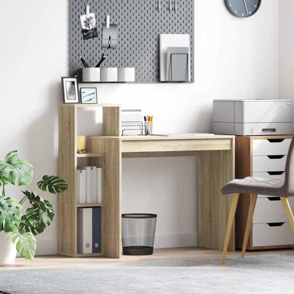 ARDEBO.de - Schreibtisch Sonoma Eiche Spanplatte Mittel