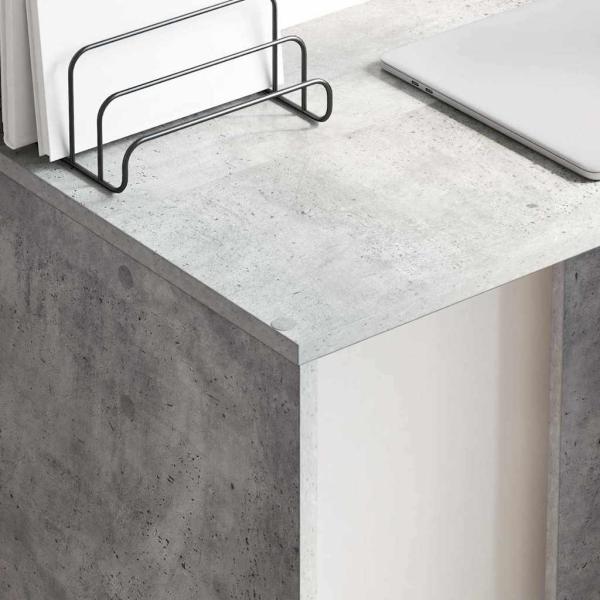 Beton Grau Computertisch Beton grau Holzwerkstoff Mittel