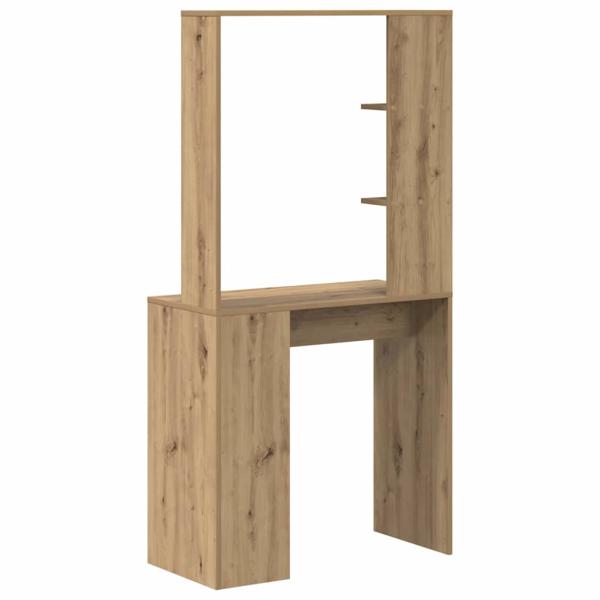 Eichen-Schreibtisch Eiche Artisan Holzwerkstoff Standard Regal
