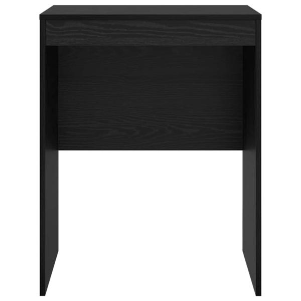 Schreibtisch Eichenholz-Schwarz Spanplatte 60 x 50 x 76 cm