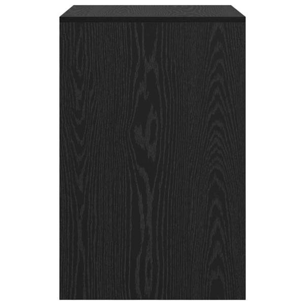 Schreibtisch Eichenholz-Schwarz Spanplatte 60 x 50 x 76 cm