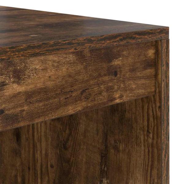 Schreibtisch Geräucherte Eiche 80x50x76 cm Ingenieure Holz