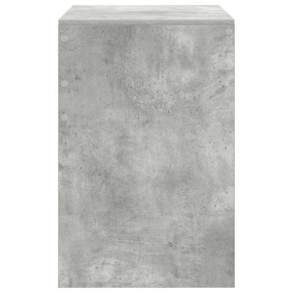 Computertisch Beton Grau MDF-Platte 90 x 50 x 76 cm Computertisch