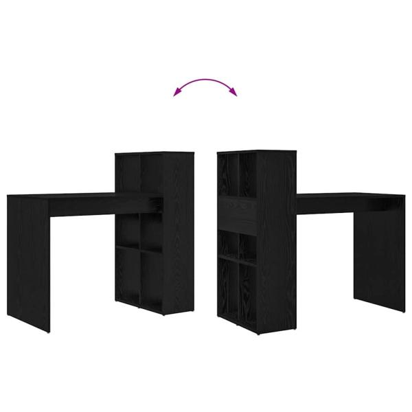 Schreibtisch Schwarze Eiche Spanplatte Klein Stauraum