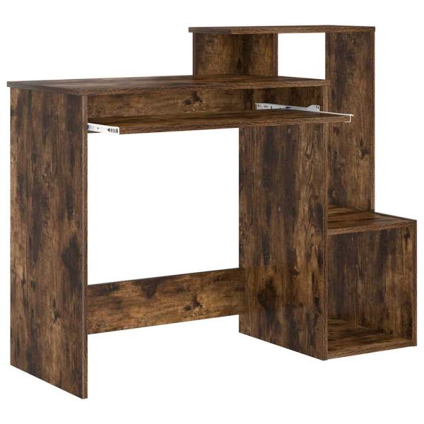 Schreibtisch Räuchereiche 106 x 41 x 88.5 cm Holzwerkstoff