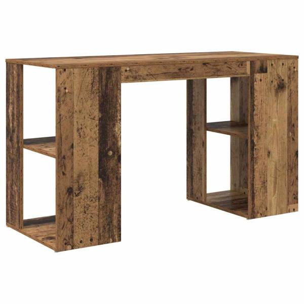 Brauner Schreibtisch Altes Holz Massivholz Altholz Standard