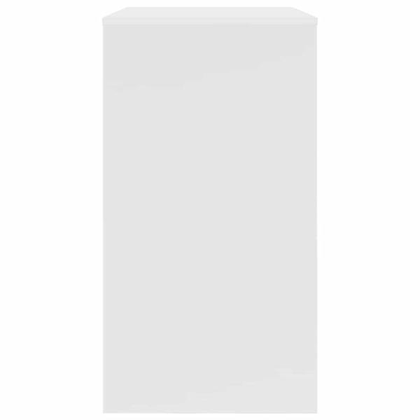 Computertisch Weiß Holzwerkstoff Kompakt Organizer Rechteckig