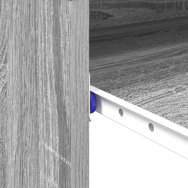 Computertisch Grau Sonoma Holzwerkstoff Kompakt Einfach