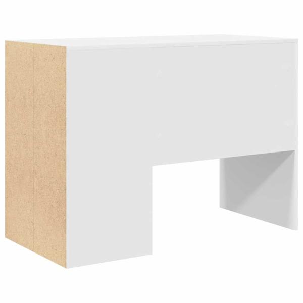 Schreibtisch Weiß Holzwerkstoff Mittel Stauraum Rechteckig