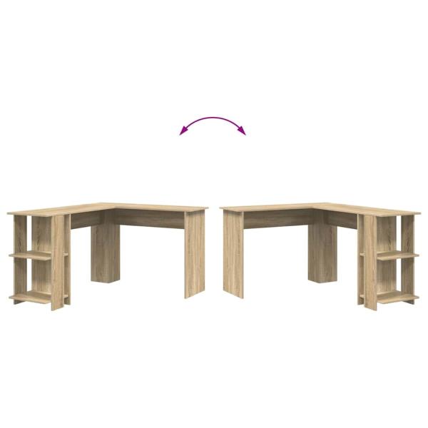 Sonoma Eichen Eckschreibtisch Sonoma Eiche Spanplatte Mittel