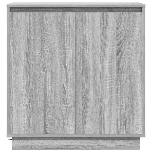 Sideboard mit LED in Grau Sonoma, 71 x 34,5 x 75 cm aus Holzwerkstoff