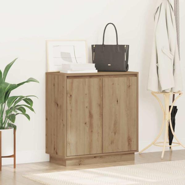 LED Sideboard Artisan Eiche 71x34,5x75 cm Holzwerkstoff