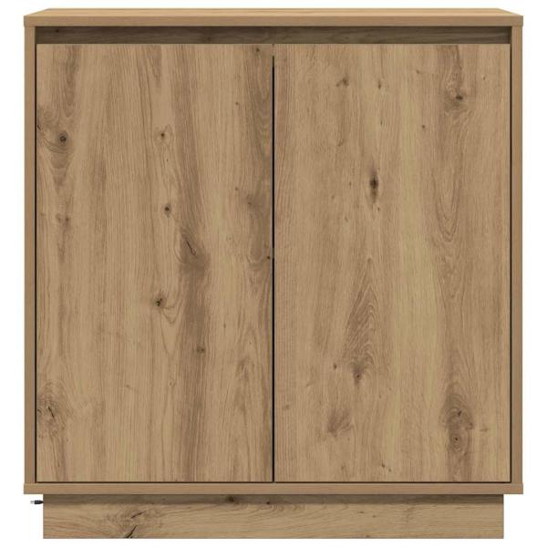 LED Sideboard Artisan Eiche 71x34,5x75 cm Holzwerkstoff