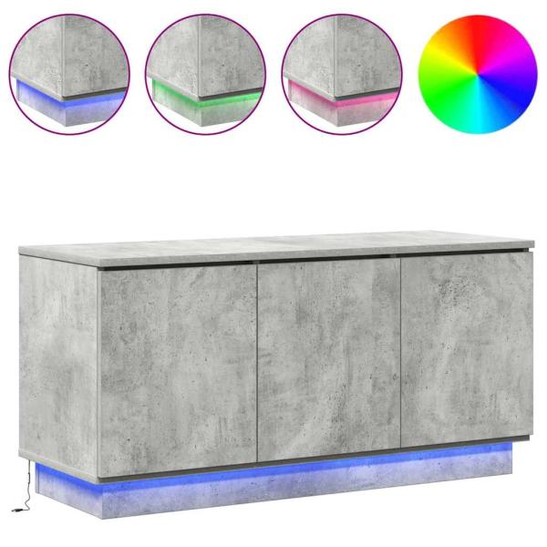 TV-Schrank Beton grau 100x38x49 cm Holzwerkstoff