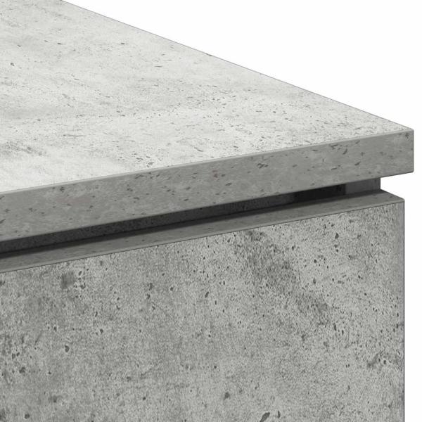 TV-Schrank Beton grau 100x38x49 cm Holzwerkstoff