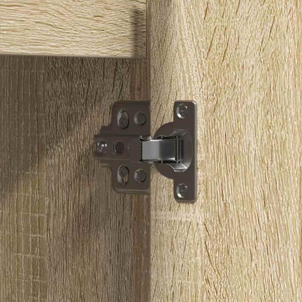 Sideboard mit LED Sonoma Eiche 90x32x75 cm aus Holzwerkstoff