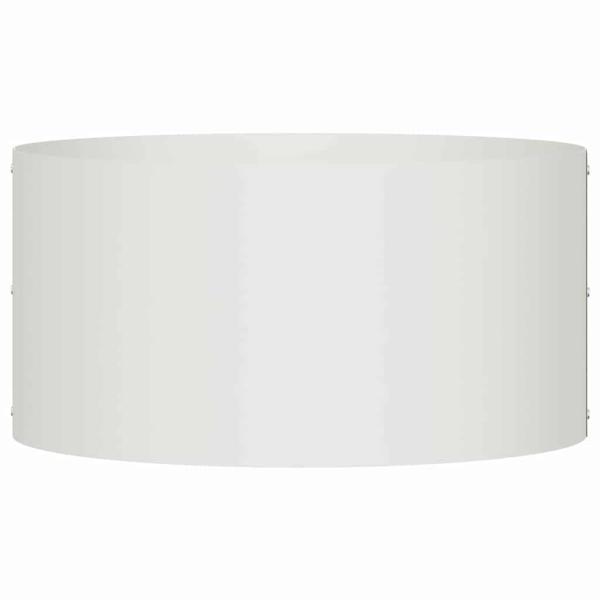 Großer weißer Metalltopf Weiß Metall Groß Pflanzgefäße