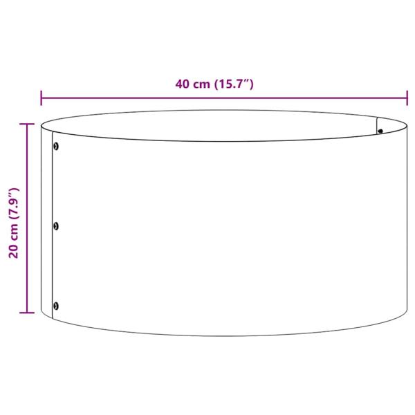 Anthrazit Metalltopf Anthrazit Metall 40 cm Durchmesser Langlebig