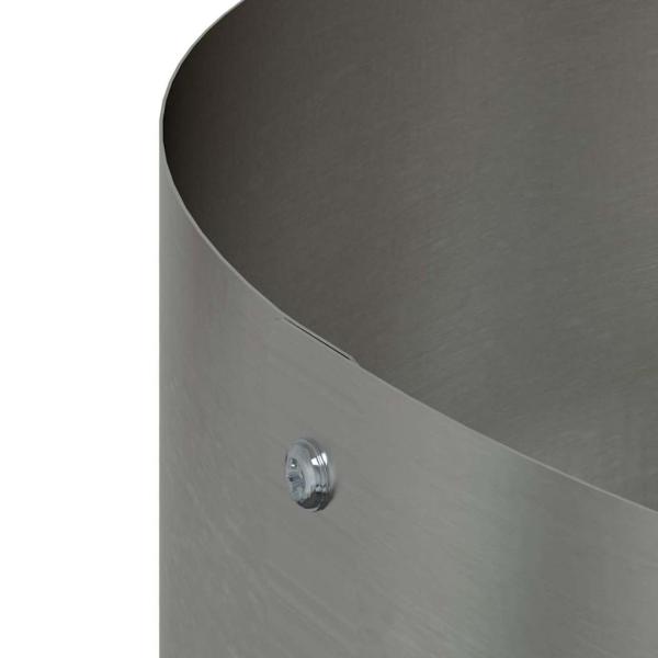 ARDEBO.de - Edelstahl Topf Edelstahl Groß Edelstahl Pflanzer Rund Modern