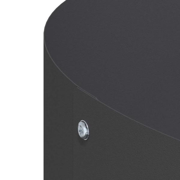 großer schwarzer Pflanztopf Schwarz Metall Groß