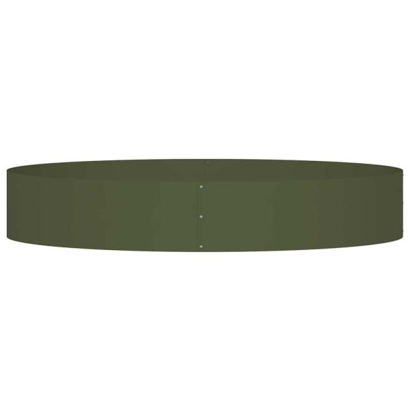 Olivgrüner Pflanzkübel Olivgrün Metall Groß Langlebig