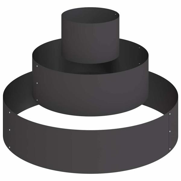 Metallpflanzgefäß Stahl/schwarz Stahl Groß Modular