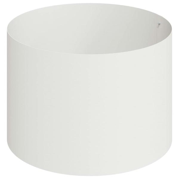 Metallpflanzgefäß Stahl/Weiß Pulverbeschichteter Stahl Groß