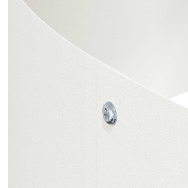 Metallpflanzgefäß Stahl/Weiß Pulverbeschichteter Stahl Groß